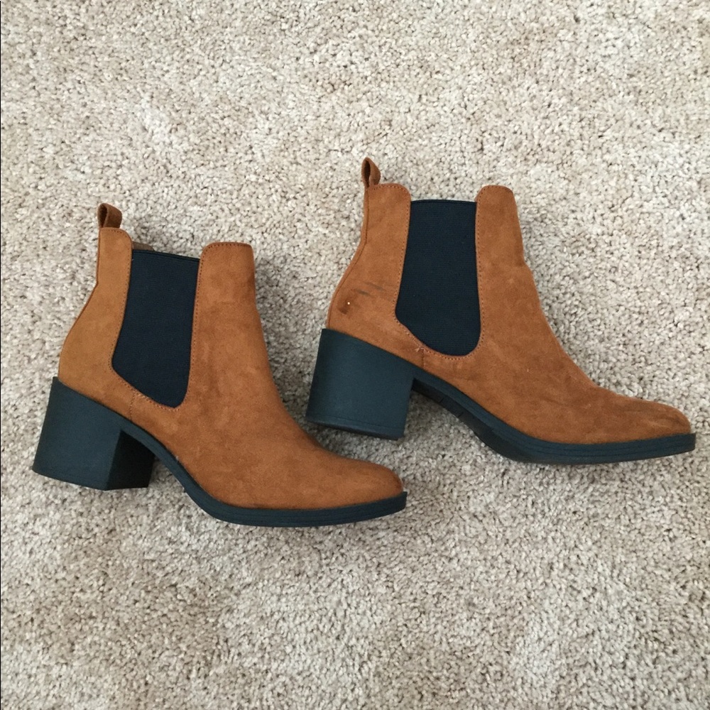 Suede booties